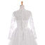Long Wedding Dress, Long Sleeve Wedding Dress, Tulle  Wedding Dress, Applique Bridal Dress, Sequin Wedding Dress, Lace Honest Wedding Dress, LB0303
